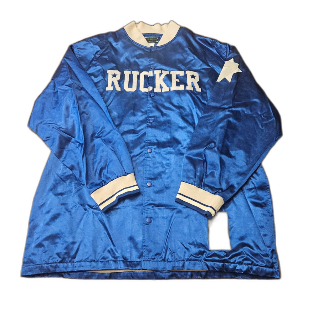 Vintage Stall & Dean Rucker 4X Satin Snap Jacket Blue #7 Chest 58"